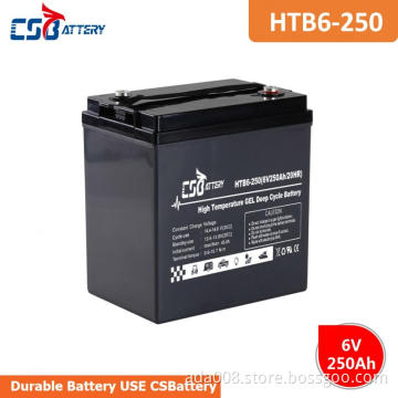 CSBattery 6V250Ah High Temperature Long Life Deep Cycle GEL Battery